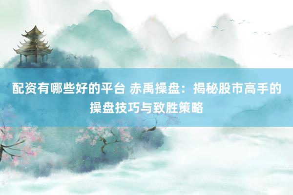 配资有哪些好的平台 赤禹操盘：揭秘股市高手的操盘技巧与致胜策略