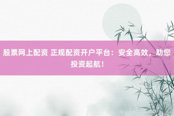 股票网上配资 正规配资开户平台：安全高效，助您投资起航！