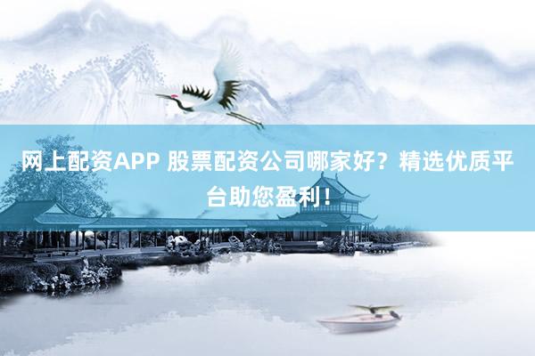 网上配资APP 股票配资公司哪家好？精选优质平台助您盈利！